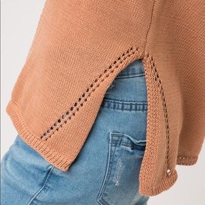 Boho Knit tank with slit